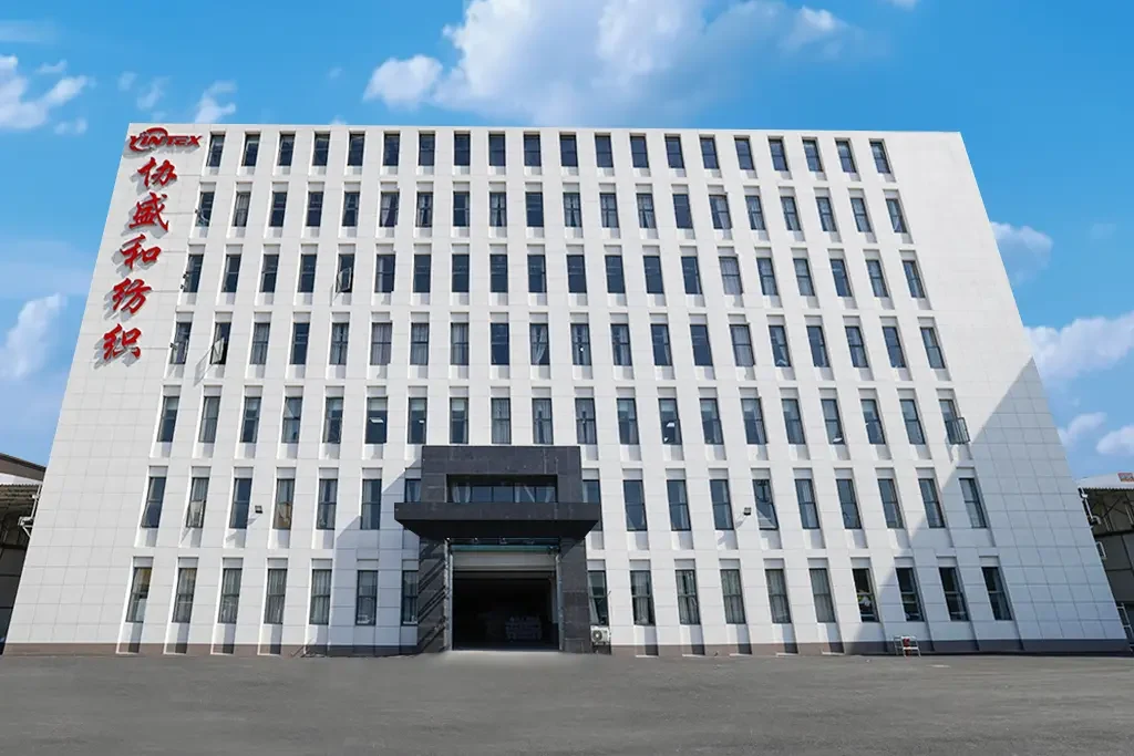 Exterior of the building featured in Yintex's factory materials