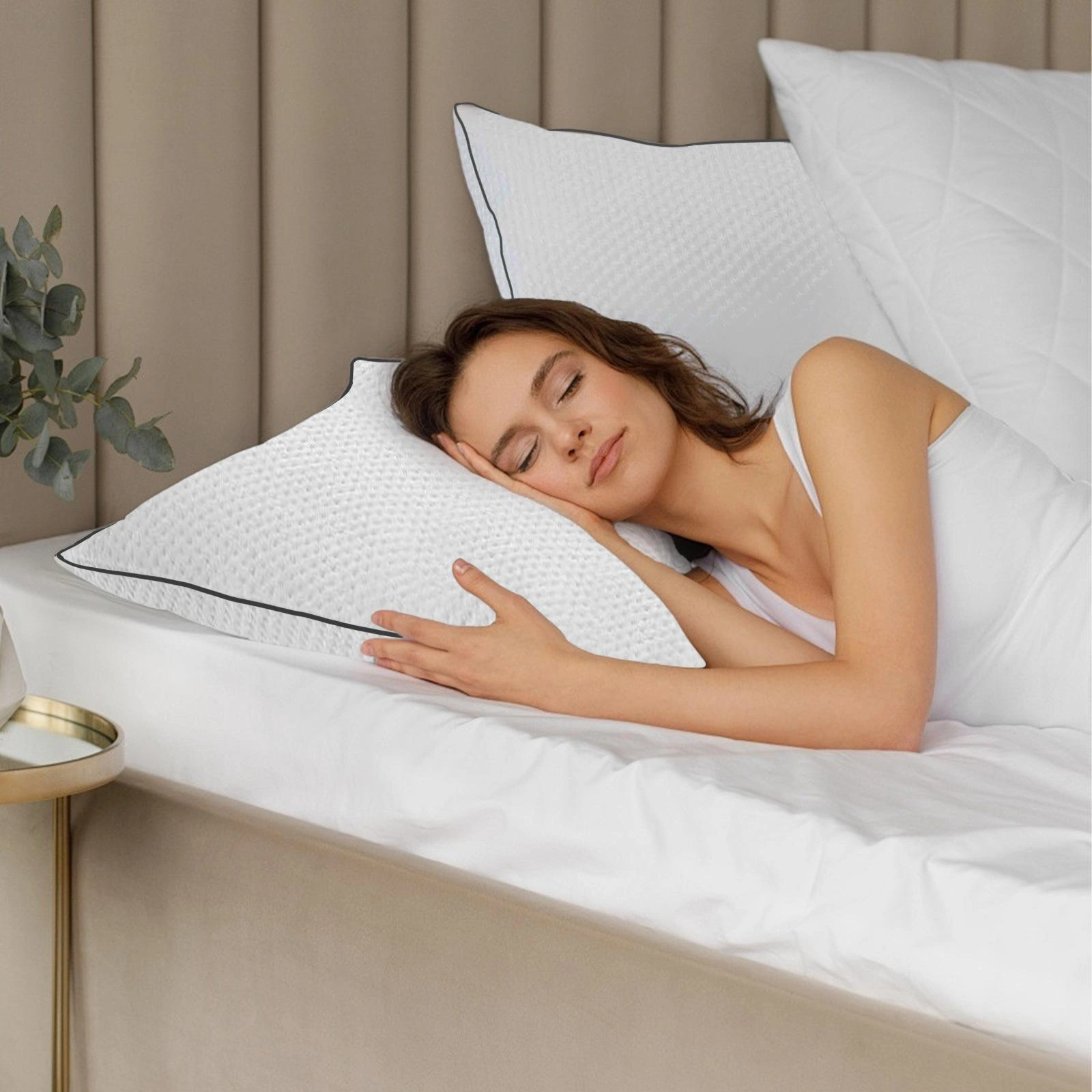 Bamboo-fabric memory foam pillow