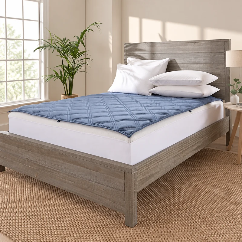 Bamboo-fabric weighted blanket