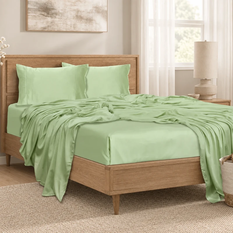 Bamboo-fiber bedding set