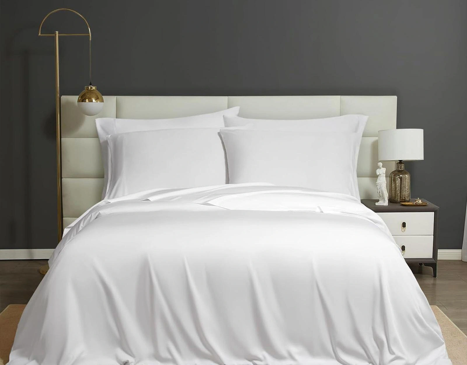 Bamboo-fiber duvet cover set