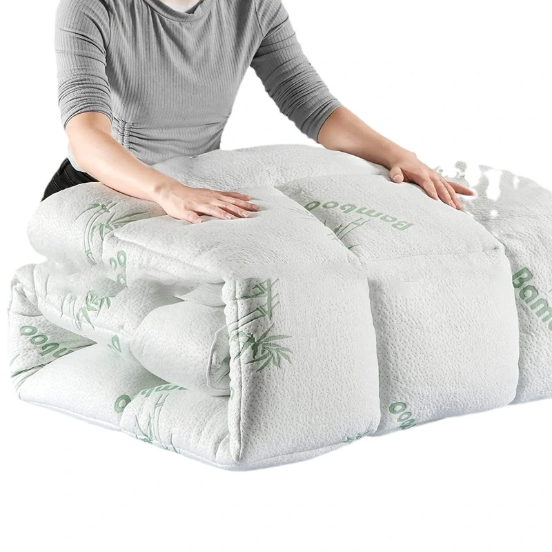 Bamboo-fiber padded mattress layer
