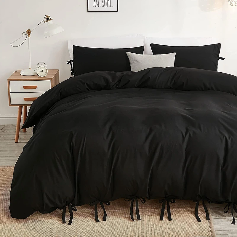 Bow-tie duvet cover set