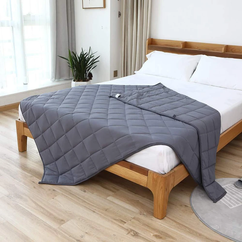 Brushed polyester weighted blanket