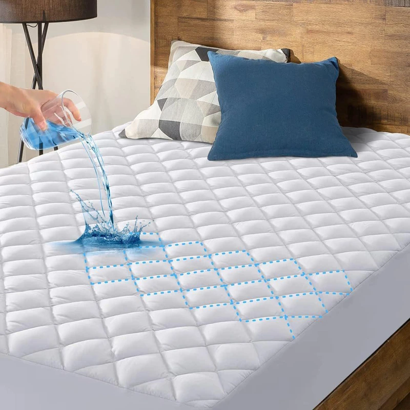 Brushed waterproof mattress protector