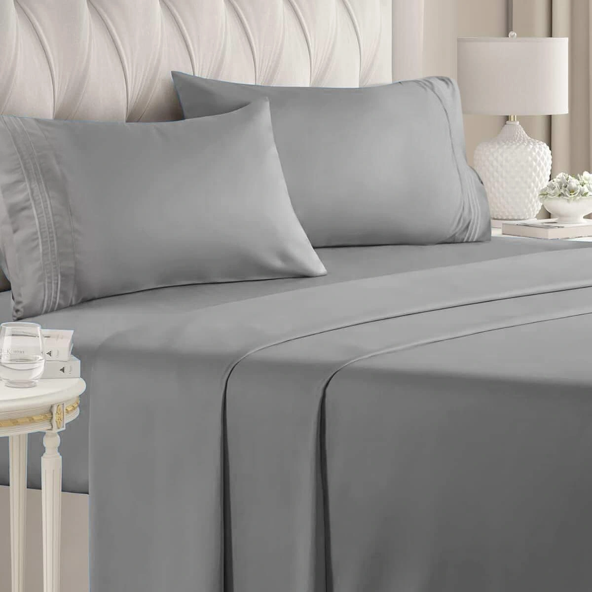 Cotton four-piece fitted-sheet set