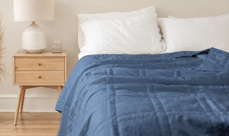 Cotton quilted weighted blanket