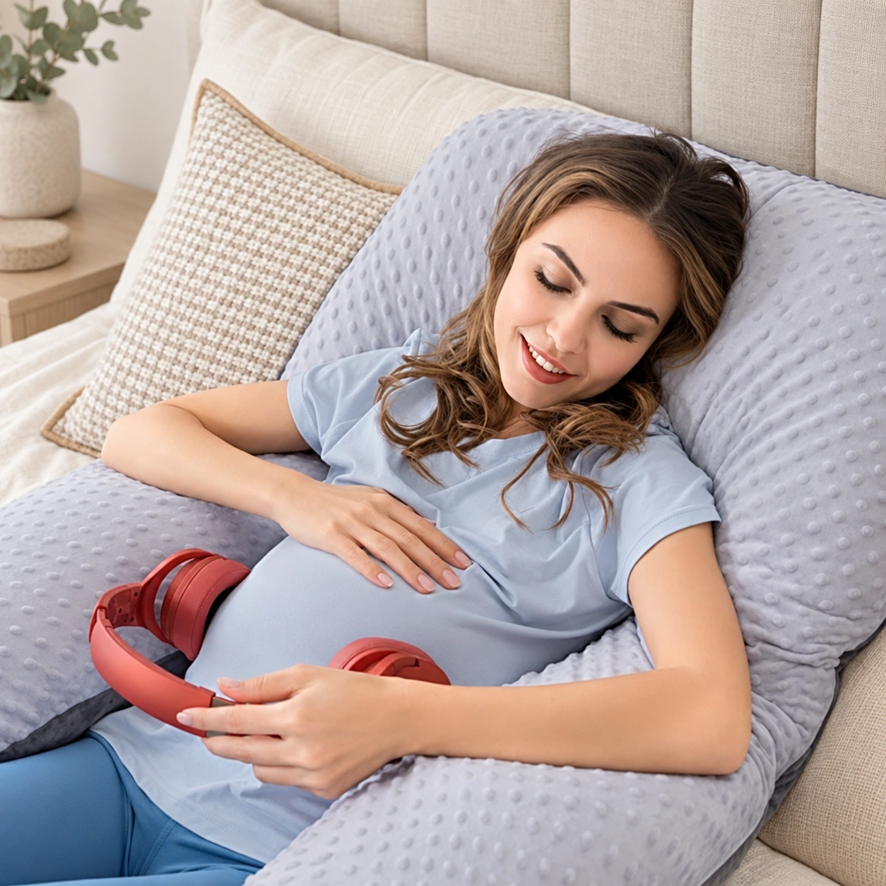 Detachable U-shaped maternity pillow