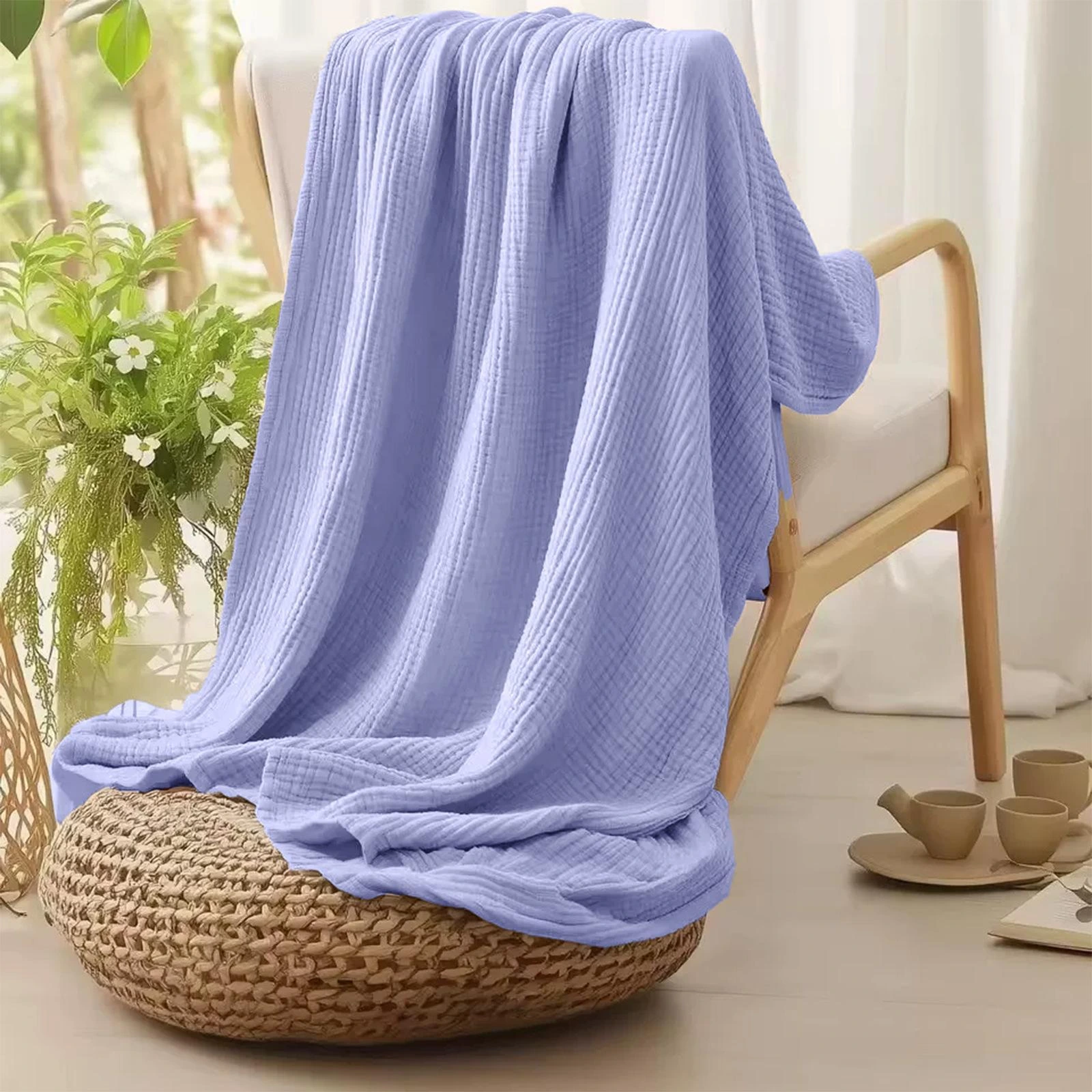 Double-layer cotton gauze blanket