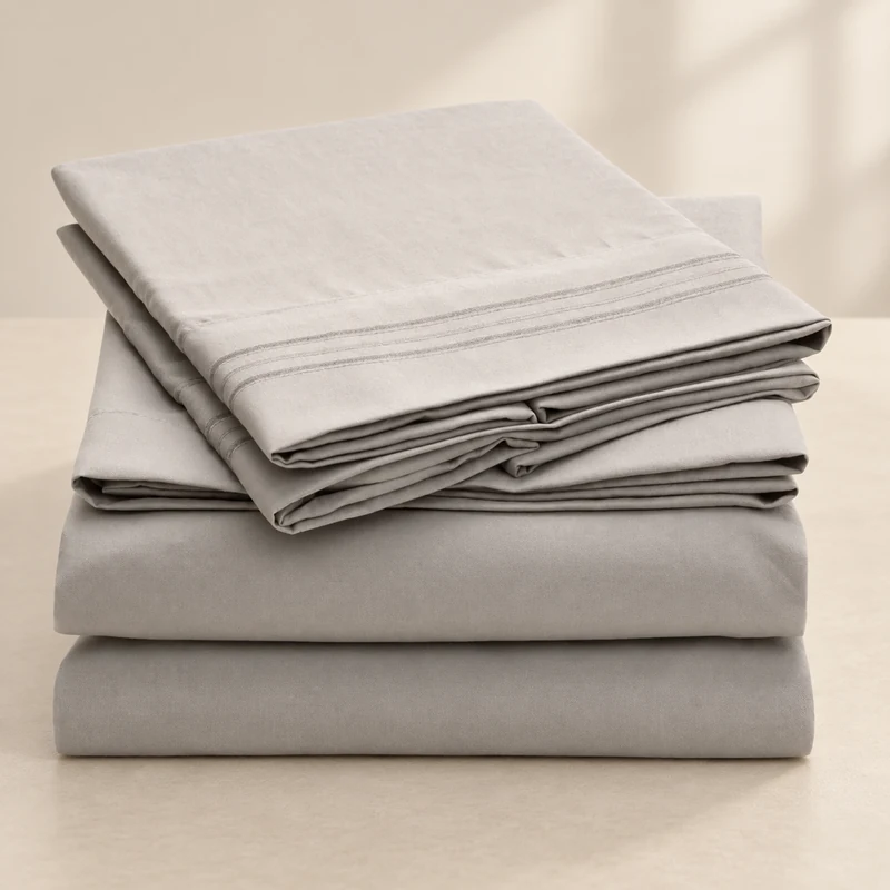Embroidered cotton bedding set