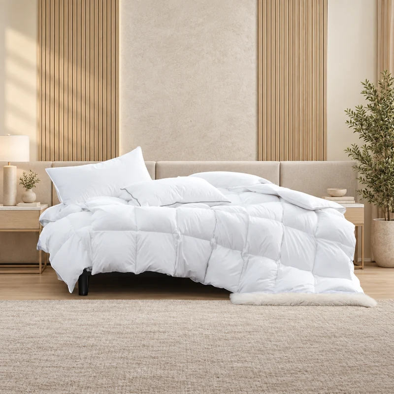 Extra-thick quilted hotel duvet