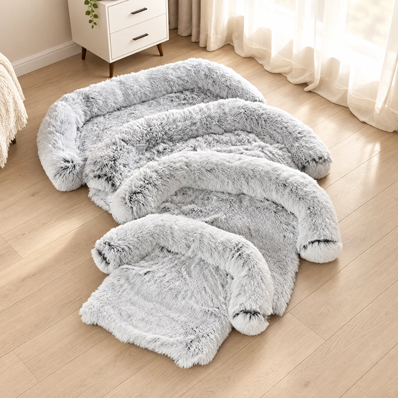 Plush pet bed mat