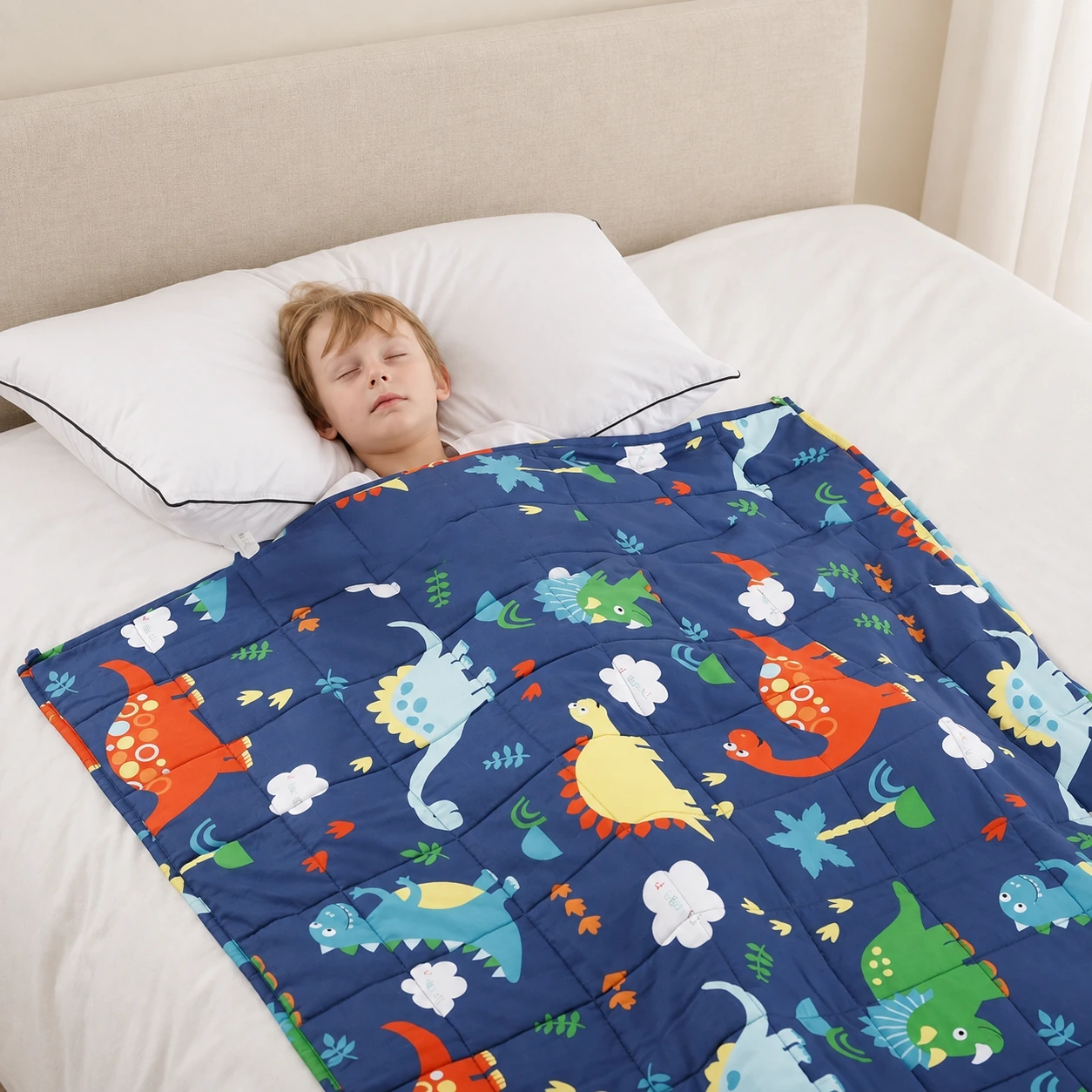 Printed cotton weighted blanket