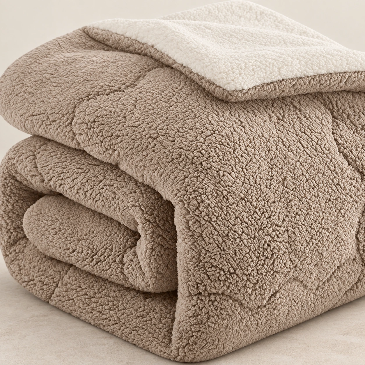 Sherpa fleece winter duvet