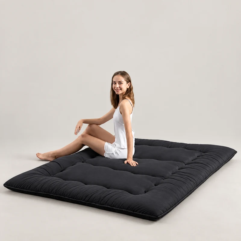 Soft-cover foam floor mattress