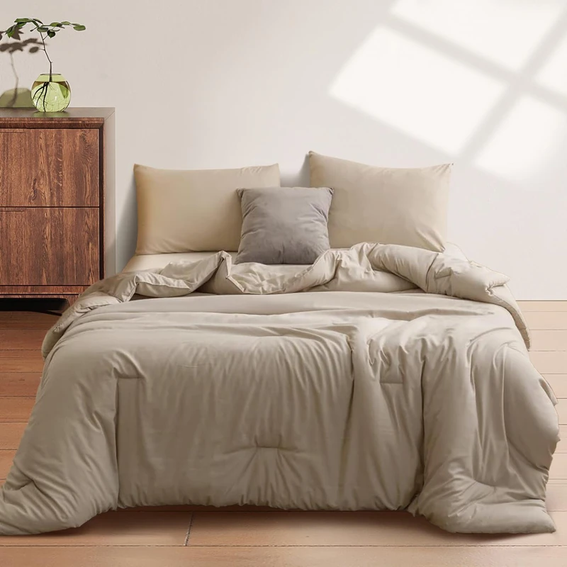Thick cotton-shell quilted duvet