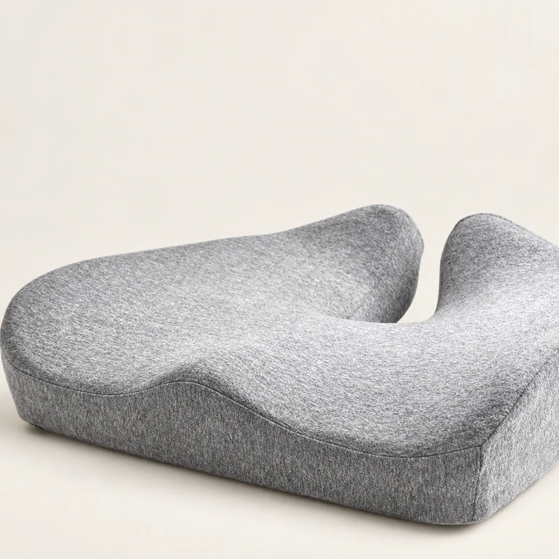 Velvet memory foam seat cushion