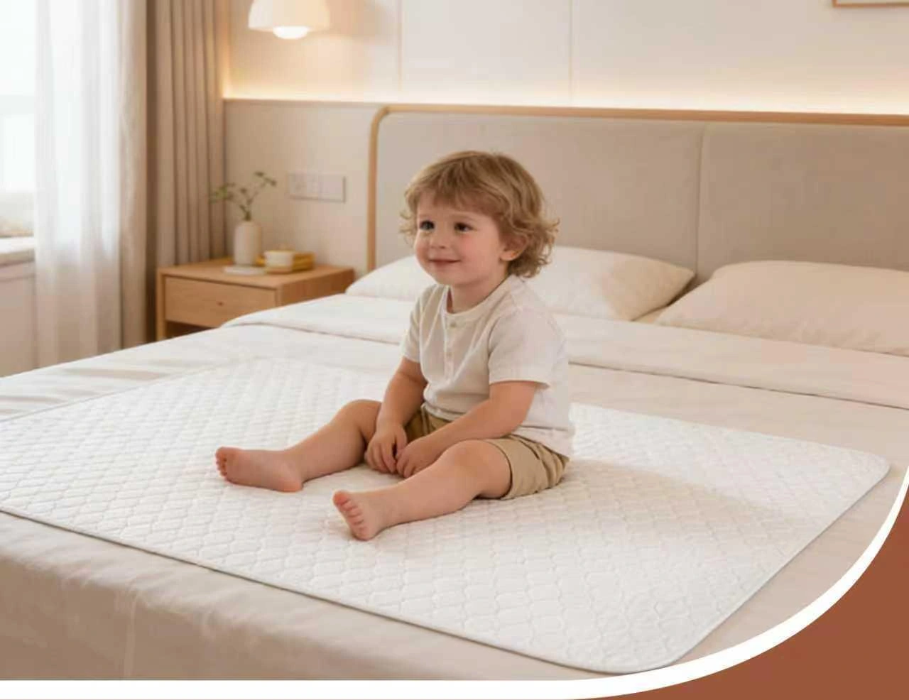 Washable children's mattress pad