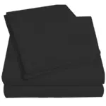 Ensemble de draps en microfibre brossée unie classique