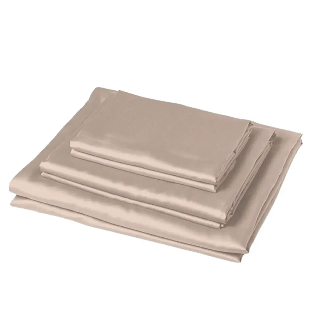 Conjunto de cama de bambu rosa