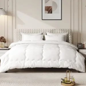 White Wave Polyester Comforter