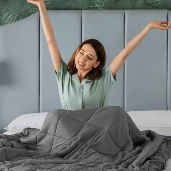Custom High-Quality Microfiber Weighted Blanket - 画像 (3)