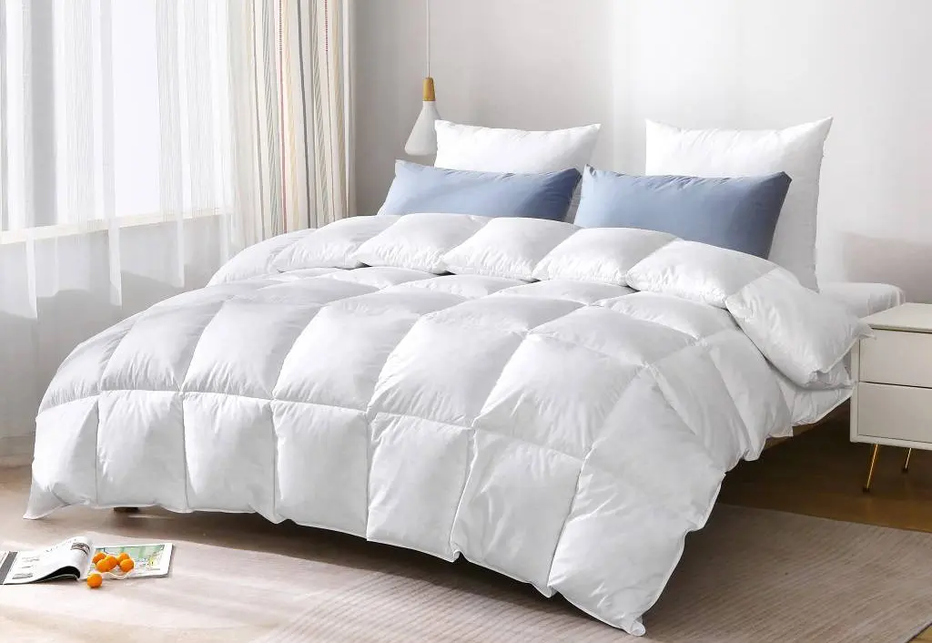 Feathers Escape from Bedding