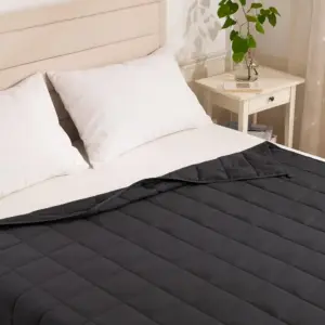 Microfiber Black Weighted Blanket – Bild 3