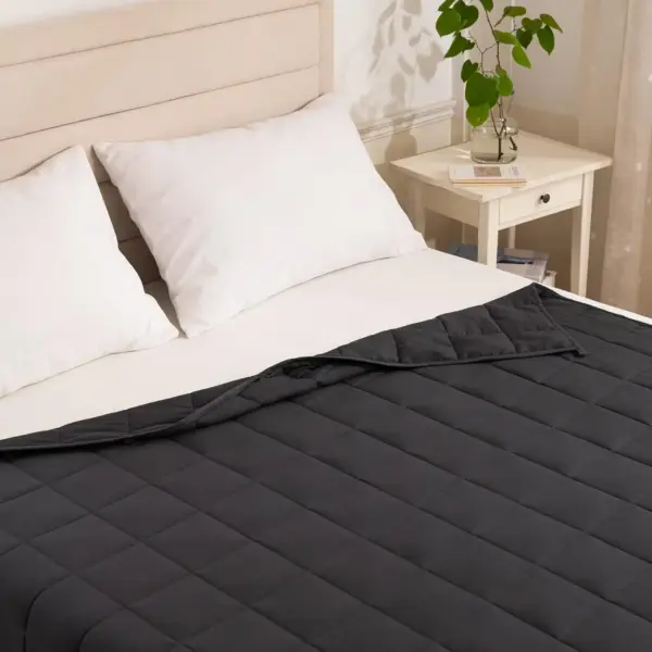 Microfiber Black Weighted Blanket – Bild 3