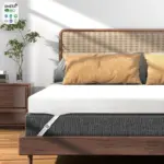 Cubrecolchón de espuma viscoelástica de gel de 3 pulgadas2