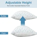 Travesseiro de espuma viscoelástica com resfriamento ajustável 5