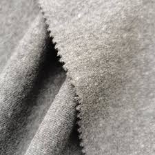 Close-up of brushed polyester fleece fabric texture