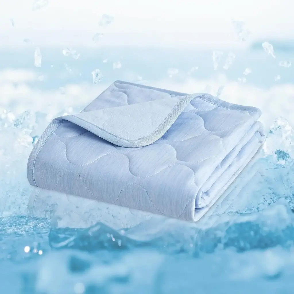 Edredón de cama de tela refrescante