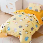 Custom-Size Baby Bedding Set - 100% Cotton Cartoon 3PC