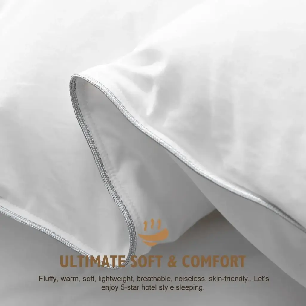 Deluxe Downproof Cotton Fabric Box Quilting Comforter