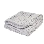 ハンドメイド織りスロー、感覚的なチャンキーニット加重ブランケット