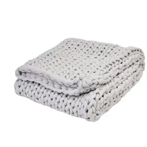 Handmade Woven Throw Sensory Chunky Knitted Weighted Blanket