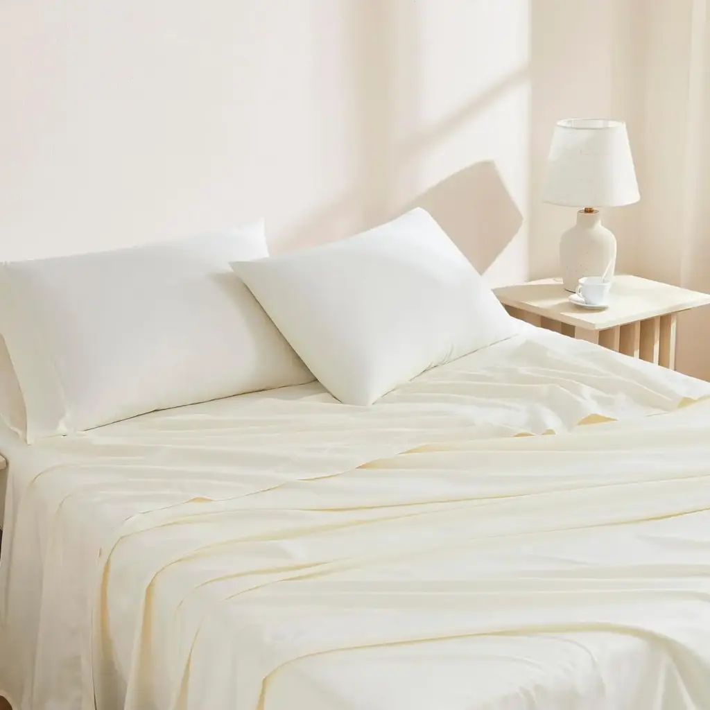 Parure de lit en coton 200 fils Ivory 100%