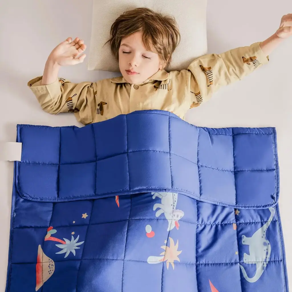 Kids Printed 100% Cotton Weighted Blanket