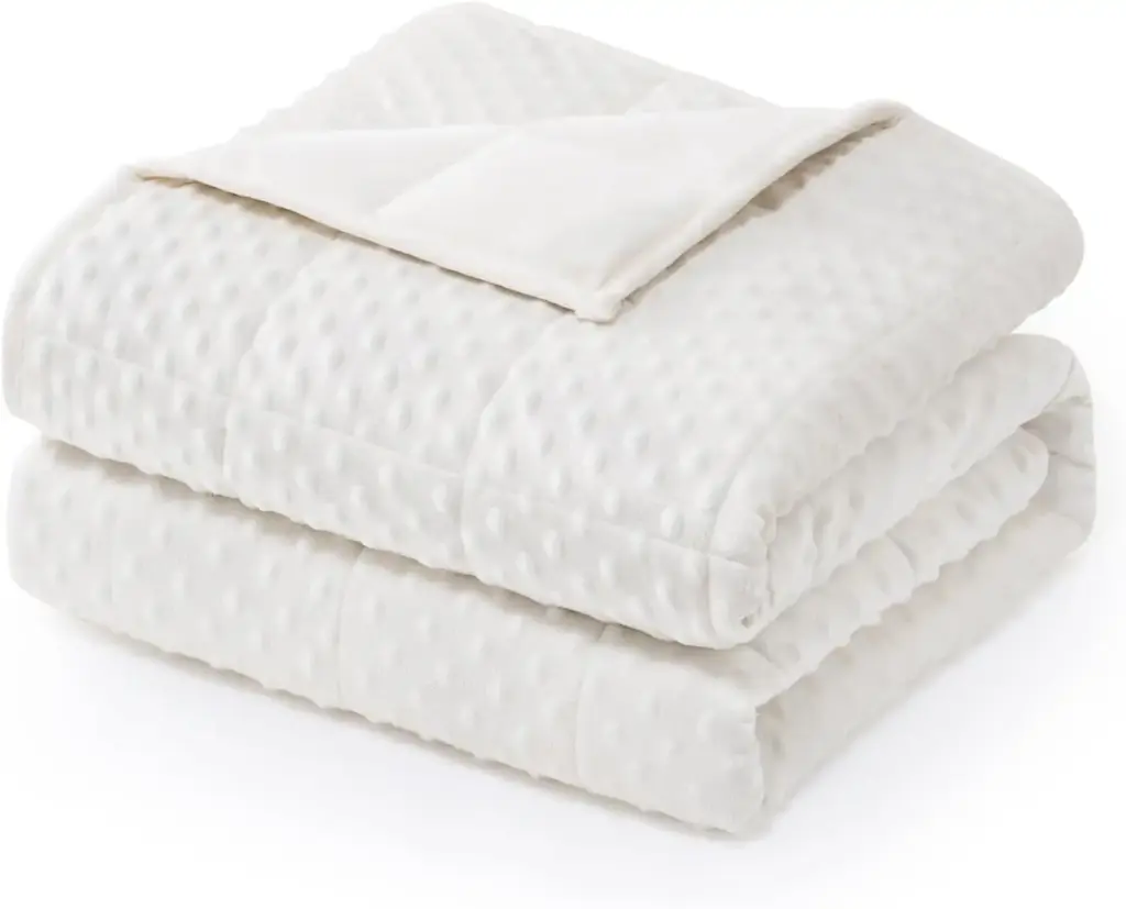 Minky Dot Weighted Blanket for Adults