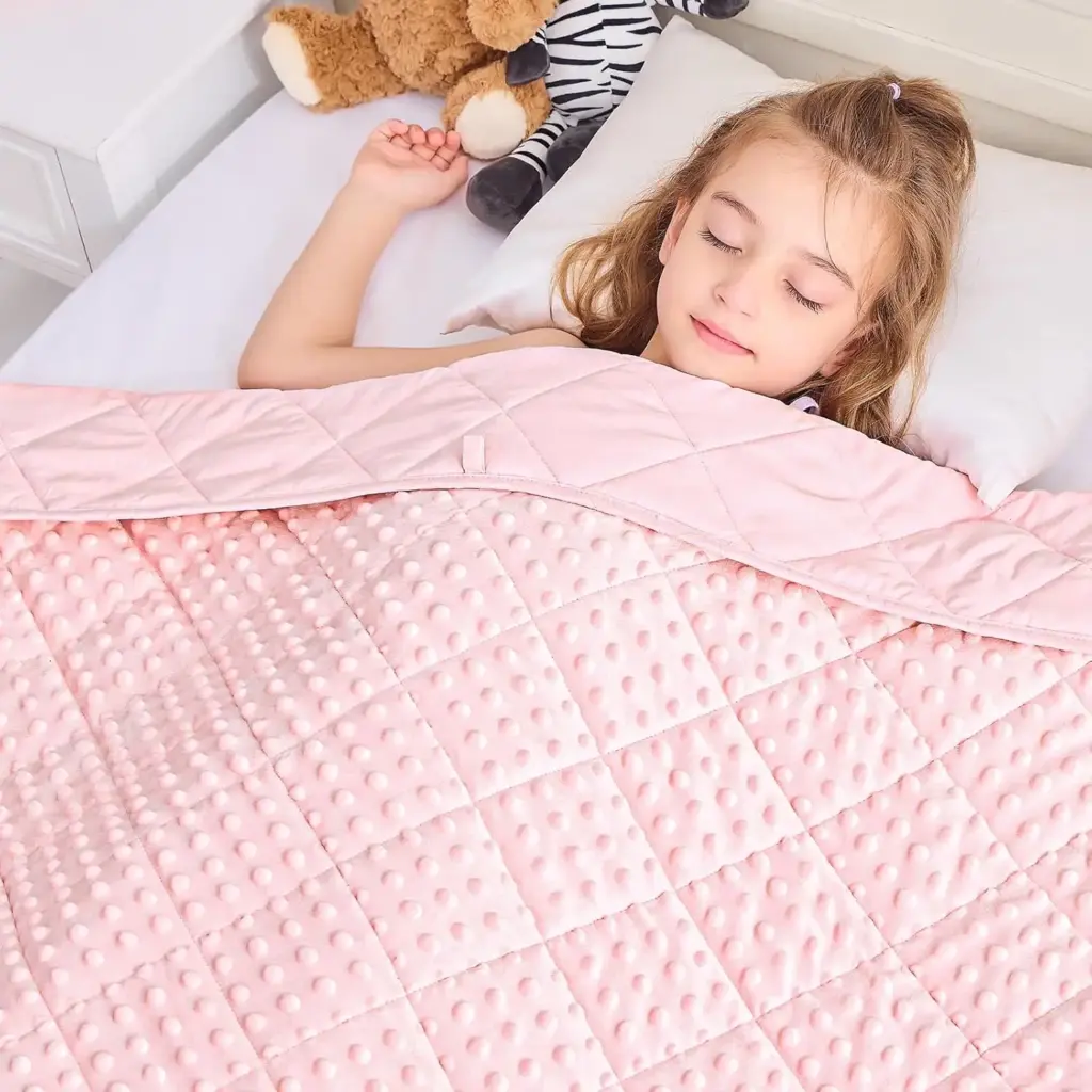 Pink Weighted Blanket for Kids