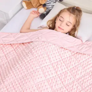 子供用ピンクの加重ブランケット