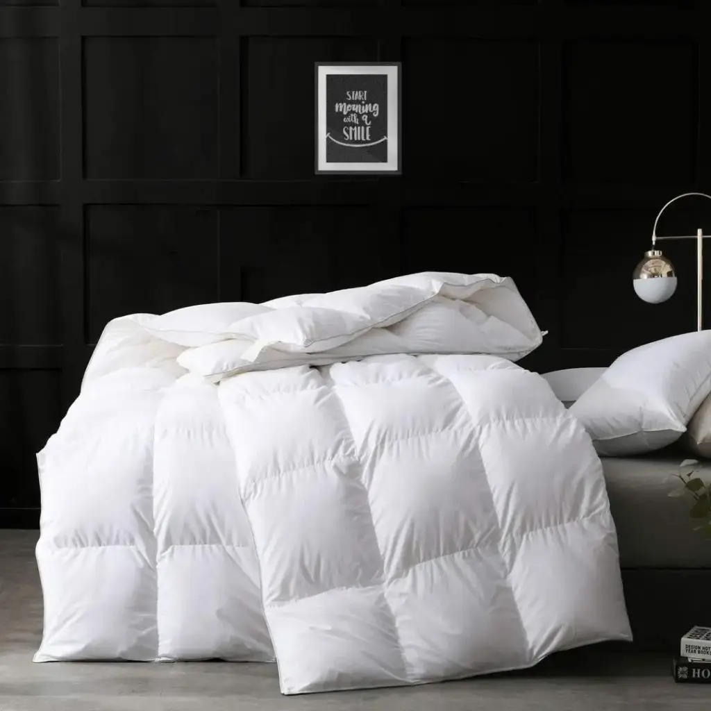 Edredón de plumón ultra suave de 370 g/m² para todas las estaciones