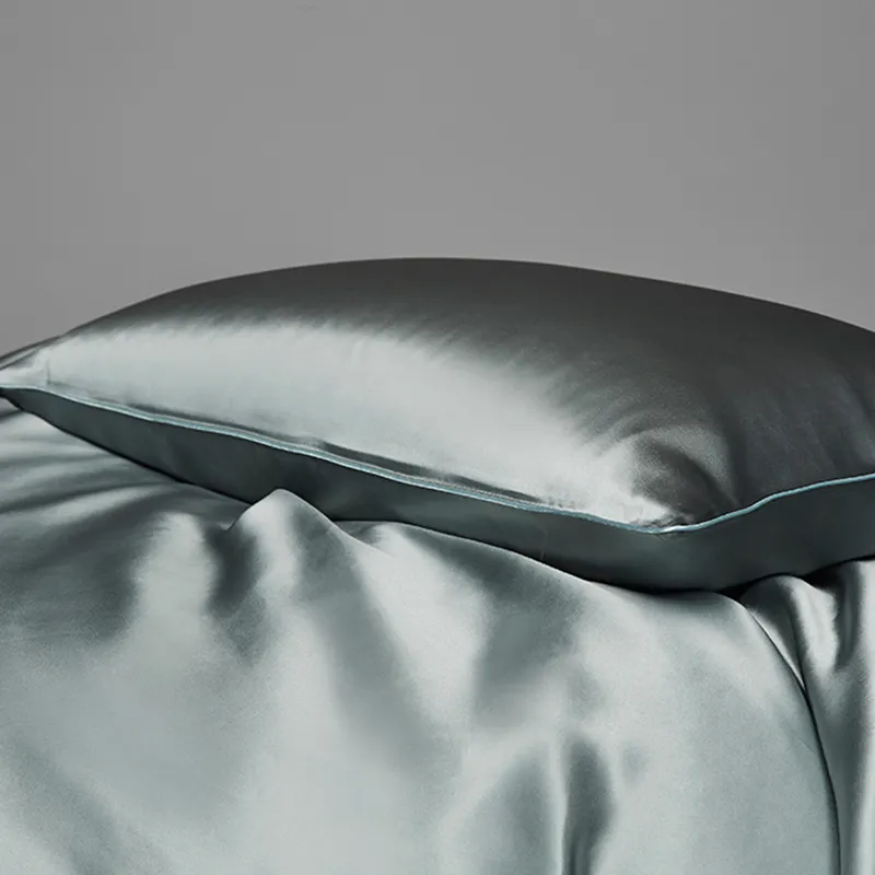 conjuntos de cama de seda premium 300TC com enchimento de PVC