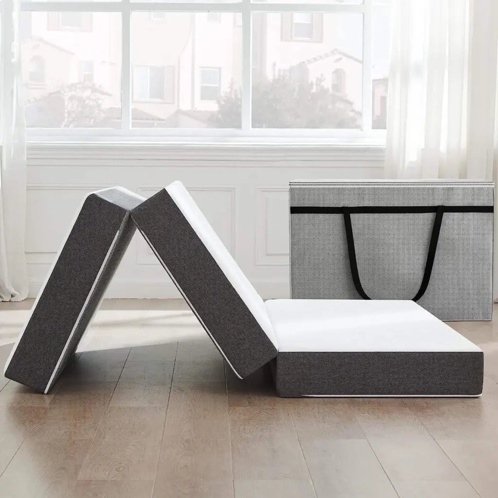 Surmatelas pliable en trois parties de 6 pouces