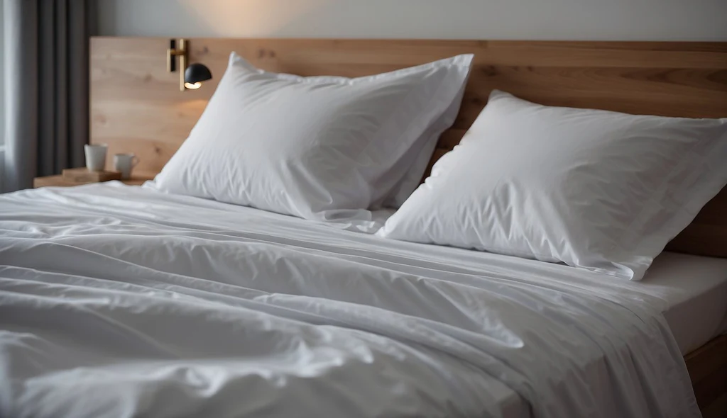 صورة مقربة لمواد الفراش المسامية المصممة للتحكم في الرطوبة والراحة