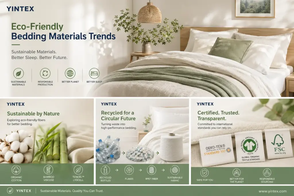 eco friendly bedding materials organic cotton linen sustainable bedroom